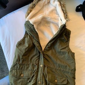 Green Sherpa Vest